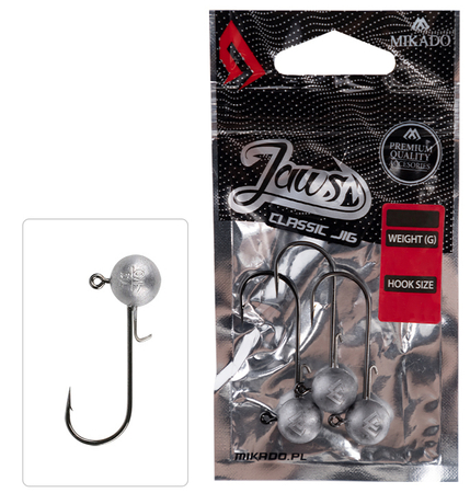 Główki jigowe Mikado Jaws Classic - 17.5g - hak: 4/0 - 3szt.