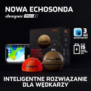 Echosonda Deeper CHIRP+ 2 z wzmacniaczem Range Extender Kit