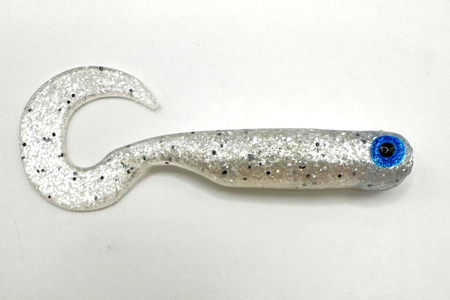 Guma Great Fish GF1 Twister 4,9cm | White Pearl | rybny | 10 szt.