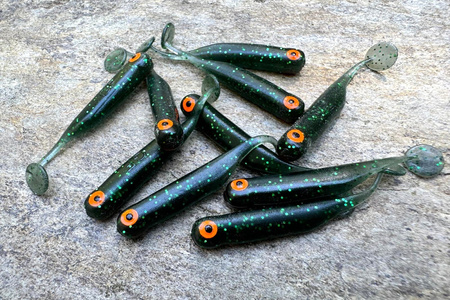 Guma Great Fish GF1 4,9cm | Magic Green | krewetkowy | 10 szt. | Dżejsiok Special Edition