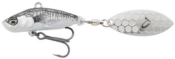 Wirujący ogonek SAVAGE GEAR 3D Sticklebait Tailspin 8cm 18g - Black Silver