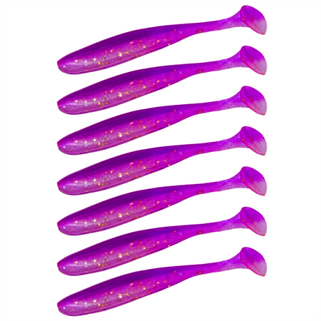 Guma Keitech Easy Shiner 4" | 10,16cm | LT#64 LT Grape Stardust | 7 szt.