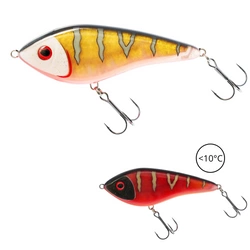 Wobler WESTIN Thermochromic Swim Jerk 10cm 34g - tonący - Gold/Red