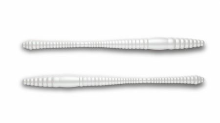 Przynęta Libra Lures Dying Worm 7cm | 004 - Silver Pearl | brak zapachu | 15 szt.