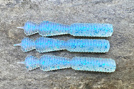 Guma Great Fish GF2 Leech 6cm | Ice Blue | krewetkowy | 10 szt. | Dżejsiok Special Edition