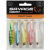 Zestaw gum Savage Gear Craft Shad 10cm | Dark Water Mix | 5 szt.