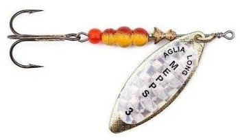 Obrotówka Mepps Aglia Long Rainbo #4 | 17g | Złota