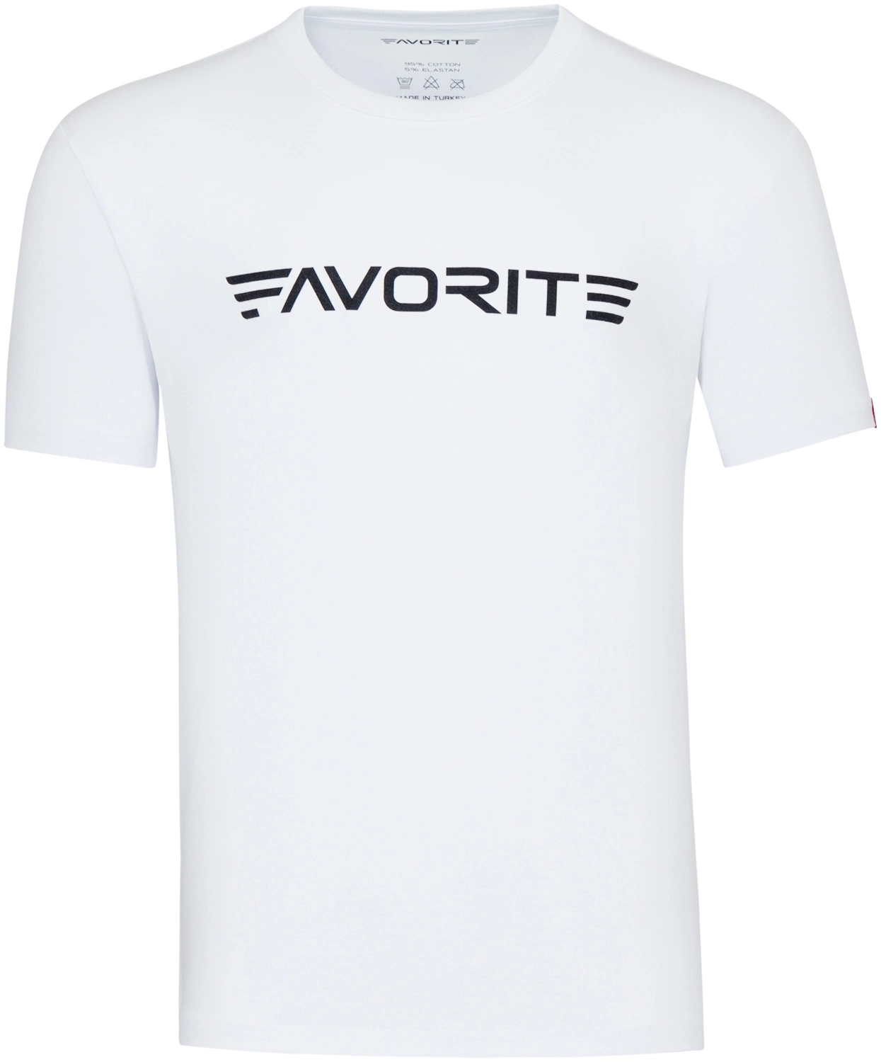 Favorite T-shirt Black Logo - Biały - rozmiar XXL