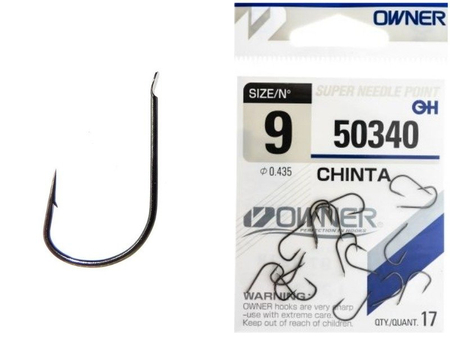 Haczyki Owner Chinta 50340 #9 | czarny nikiel