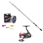 Zestaw BIAŁORYB NA SPINNING - dla średniozaawansowanych- MIKADO Bixlite Light Spin 183cm 0.5-3g / DAIWA 23 Ninja LT 2000 + Akcesoria