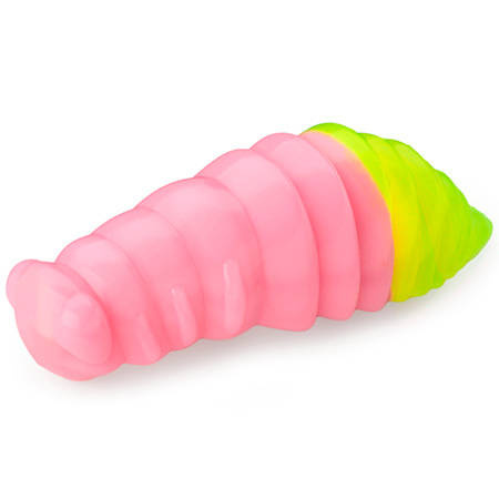 Gumy FishUp Maya 4,5cm | 1,8" | #133 Bubble Gum/Hot Chartreuse | 6szt.