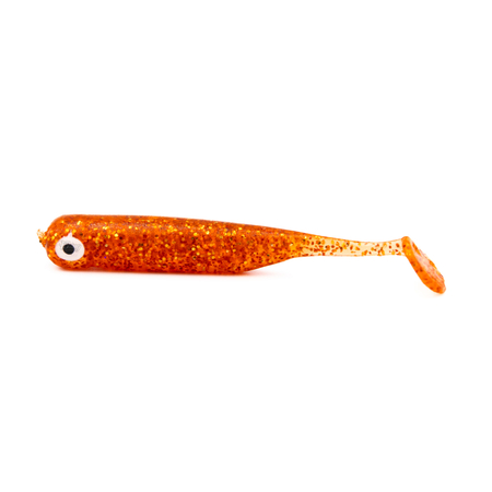Guma Great Fish GF1 4,9cm | Glitter Red | krewetkowy | 10 szt.