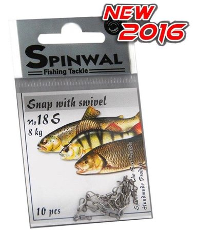Agrafka Spinwal z krętlikiem No.18S, 8kg
