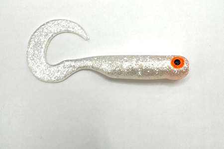 Guma Great Fish GF1 Twister 4,9cm | Silver Pearl | bezzapachowy | 10 szt.