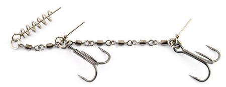 Zestaw Guma Westin BullTeez Curltail 27cm | Glow Ghost + Dozbrojka Vis Vangen