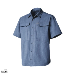 Koszula Geoff Anderson Zulo II Short Sleeve Blue rozm. XXL