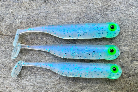 Guma Great Fish GF1 4,9cm | Ice Blue | bezzapachowy | 10 szt. | Dżejsiok Special Edition