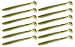 Guma Keitech Swing Impact 2" | 5,08cm | #401 Green Pumpkin / Chartreuse | 12 szt.