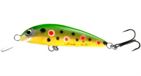 Wobler Wob-Art Ciernik 5cm | pływający | Pstrąg Green