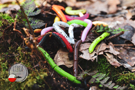 Przynęta Libra Lures Fatty D'Worm Tournament 5.5cm | 017 - Bubble Gum | brak zapachu | 12 szt.