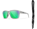 Okulary Wiley X Trek Green Mirror Gloss Crystal Light Grey Frame