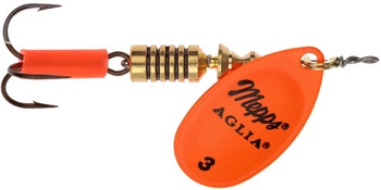 Obrotówka Mepps Aglia Fluo #3 | 6,5g | Pomarańczowa