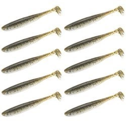 Keitech Easy Shiner 3"/7,6 cm #414 Green Pumpkin PP Shad - 10szt.