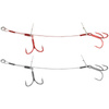 .Dozbrojki SAVAGE GEAR CARBON49 DOUBLE STINGER #3/0 15CM 23KG 2szt. Do gum 26-30cm
