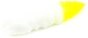 Gumy FishUp Pupa 3,2cm | 1,2" | #131/White/Hot Chartreuse | 8szt.