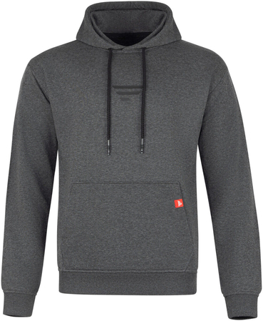 Bluza z kapturem Favorite Black logo dark grey melange | rozm. M