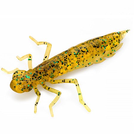 Gumy FishUp Dragonfly 2,0cm | 0,75" | #036/Caramel/Green & Black | 12szt.