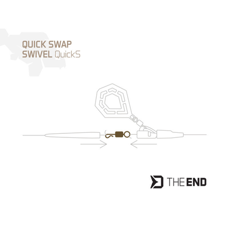 Krętlik z szybkozłączką Delphin TheEND QuickS / 10 szt. / #4