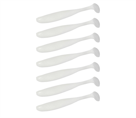 Guma Keitech Easy Shiner 4" | 10,16cm | #009 White | 7 szt.