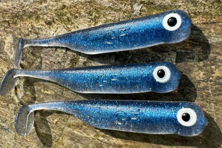 Guma Great Fish GF1 4,9cm | Blue Pearl | rybny | 10 szt.