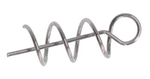 Wkręt do miękkich przynęt Mikado Jaws Micro Spiral M - 20mm - 8szt.
