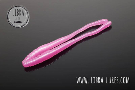 Przynęta Libra Lures Dying Worm 7cm | 018 - Pink Pearl | ser | 15 szt.