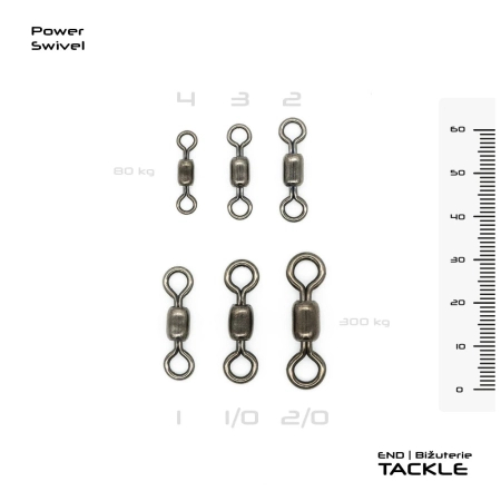 Krętlik Sumowe VAGNER Power Swivel / roz 4 / 8szt.