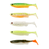 Zestaw gum Savage Gear Fat Minnow T-Tail 7,5cm | Dark Water Mix | 5 szt.