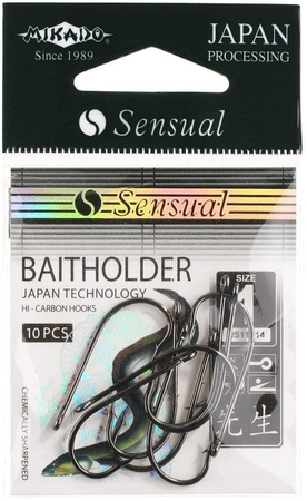 Haczyki Mikado Sensual - BAITHOLDER Nr 2 BN - 10szt.