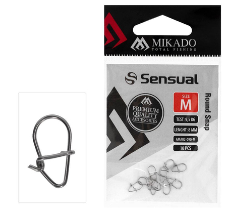 Agrafki Mikado Round Snap rozm. L | 10szt.