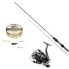 Zestaw BIAŁORYB NA SPINNING - dla wymagających - Favorite Blue Bird Nano BB1-602N-S 1.83m 0.2-1.5g / Favorite Arena 1500S + Akcesoria / z żyłką