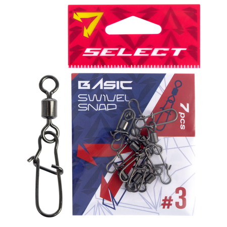 Agrafki z krętlikiem Select Basic Swivel Snap #3 | op. 7 szt.