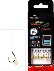 Przypon MIKADO Method Feeder z gumką - hak z zadziorem nr 8 / żyłka: 0.23mm/10cm - op.8szt.