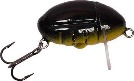 Wobler smużak A.J Lures Pimp 3.5cm - Czarny z Żółtym Brzuszkiem