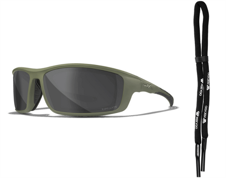 Okulary Wiley X Gravity Captivate | Smoke Grey | Matte Utility Green Frame