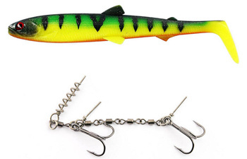 Zestaw Guma Westin BullTeez Shadtail 18cm | Tiger Perch + Dozbrojka Vis Vangen