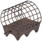 Koszyk klasyczny Brain River z kolcami rozm. M | 50g | Brązowy