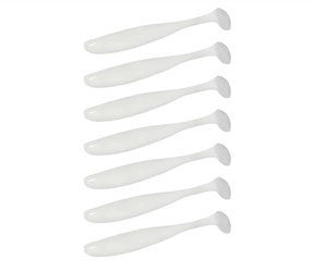 Keitech Easy Shiner 4"/10,16cm #009 White - 7 szt.