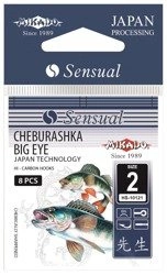 Haczyki Mikado  SENSUAL - CHEBURASHKA BIG EYE Nr. 8 BN - torebka 10szt