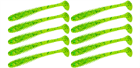 Guma Keitech Swing Impact 3" | 7,2cm | LT#62 Chart Lime Shad | 10 szt.